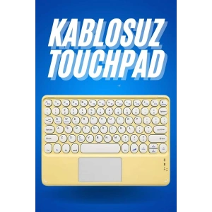 Bluetooth Touchpad Klavye Ultra İnce Taşınabilir Q Klavye Yeni Nesil