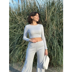 Bol paça altüst takım gri w1197