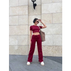 Bol paça pantolonlu alt üst takım