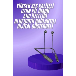 Boyun Bantlı Kablolu Yüksek Ses Kaliteli Bluetooth Kulaklık Uzun Pil Ömrü 100 saat sarj