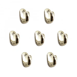 Büyük Tekli Fincan Askı, Dekor Askısı - Nikel, 12x23x30 Mm