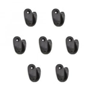 Büyük Tekli Fincan Askı, Dekor Askısı - Siyah, 100 Adet, 12x23x30 Mm