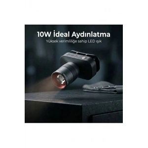 Bxt1fl 10w Şarj Edilebilir Kafa Feneri 750 Lümen 2500mah 4 Işık Modlu Zoom Özellikli Led Kafa