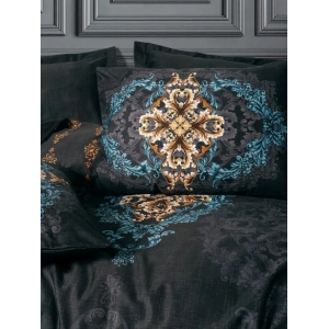 ce Saten Çift Kişilik Nev Takımı Dorhan Siyah