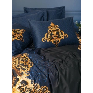 ce Saten Çift Kişilik Nev Takımı Tutsu Lacivert