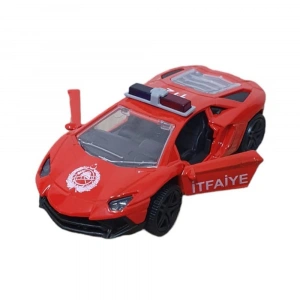 Çek Bırak Metal Araba Lamborgini  - İtfaiye - 1 ADET