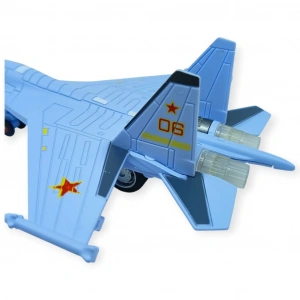 Çek Bırak Metal Uçak Sesli Işıklı 22 cm - 1 ADET