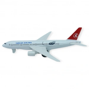 Çek Bırak Metal Yolcu Uçağı - 15 cm - Küçük Boy - 1 ADET