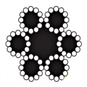 Çelik Halat 6 mm 10 Metre (6X12+7 K.ÖZ)