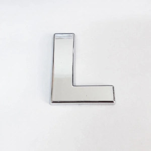 Cemax L Harfi  3,75 cm Krom Yapışkanlı
