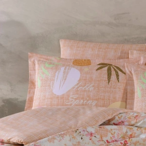 Çift Kişilik Poplin Nev Lily Somon