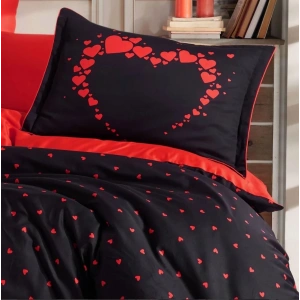 Çift Kişilik Saten Nev Amore Siyah