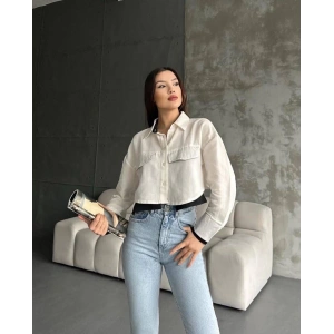 Çift renkli kısa gömlek  s4021