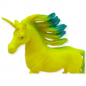 Çiftlik Hayvanları Serisi - Efsanevi Unicorn  cm - Sarı - Yeşil - 1 ADET