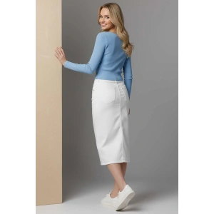 Çıtçıt Detaylı Bluz Mavi