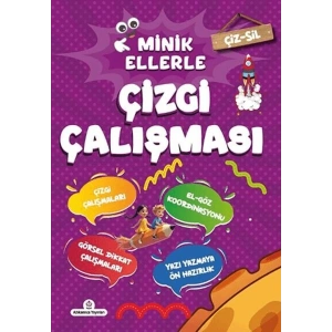 Çiz - Sil Minik Ellerle Çizgi Çalışması (Kalem Hediyeli)