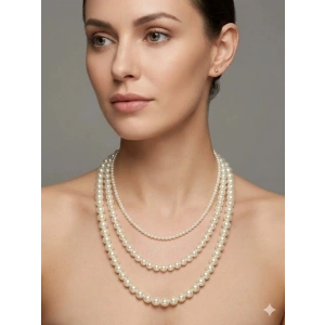 Classic Glow İnci Katman Kolye - Kl0308