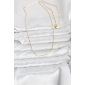 CM 14K Gold Renk 60 cm Zincirli Kadın Kolye