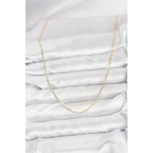 CM 14K Gold Renk Ataç Zincir Model 60 cm Kadın Kolye