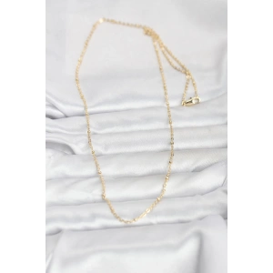CM 14K Gold Renk Burgu Model 60 cm Kadın Kolye