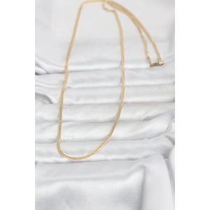 CM 14K Gold Renk Dolgun Zincir Model 60 cm Kadın Kolye