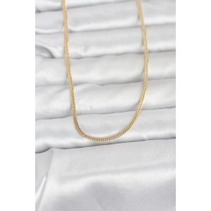 CM 14K Gold Renk Dolgun Zincir Model 60 cm Kadın Kolye