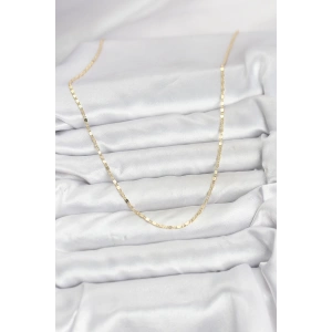CM 14K Gold Renk Ezme Zincir Model 60 cm Kadın Kolye