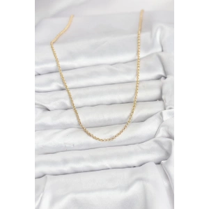 CM 14K Gold Renk Halka Model 60 cm Kadın Kolye