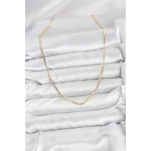 CM 14K Gold Renk Pirinç Zincir Model Kadın Kolye