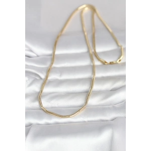 CM 14K Gold Renk Yılan Zincir Model 60 cm Kadın Kolye