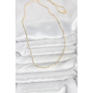 CM 14K Gold Renk Zincirli 60 cm Kadın Kolye