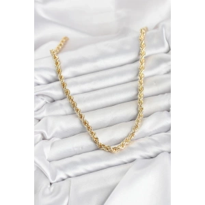 CM Burgu Model Gold Renk Pirinç 60 cm Kadın Kolye