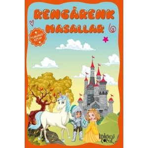 Çocuklar için Hayal ve Odak Geliştirici Rengarenk Masallar Turuncu Kitap