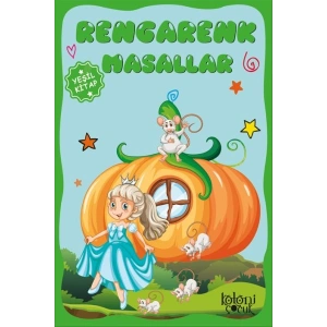 Çocuklar için Hayal ve Odak Geliştirici Rengarenk Masallar Yeşil Kitap