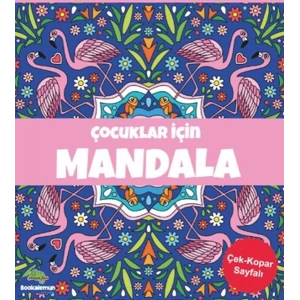 Çocuklar İçin Mandala - Lacivert