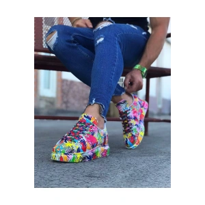 Çok Boyalı Erkek Casual Ayakkabı