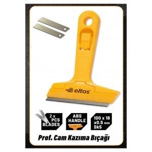 Çok Fonksiyonlu Profesyonel Cam Kazıma Bıçağı 2 Adet Yedek Bıçak Hediyeli