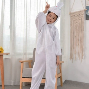 Çuk Tşan Kostümü Beyaz Renk 6-7 Yaş 120 cm