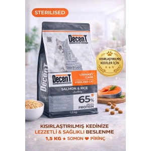 Decent  Urinary Care Balıklı ve Pirinçli Kısırlaştırılmış Kedi sı 1.5 Kg