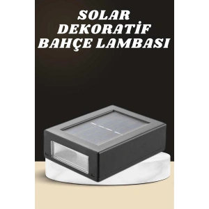 Dekoratif Duvar Lambası Solar Güneş Enerjili Bahçe Aydınlatması