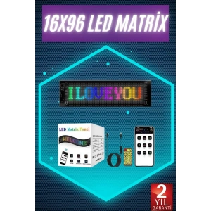 Digital Araba Yazısı Ekran Matrix En Büyük Boy Matrix LED Panel 19*96 pıxel