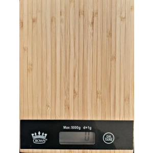 Dijital Lcd Mutfak Tartısı Terazisi 5kg Bambu Desenli (  )
