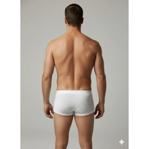 Erkek Beyaz File Boxer