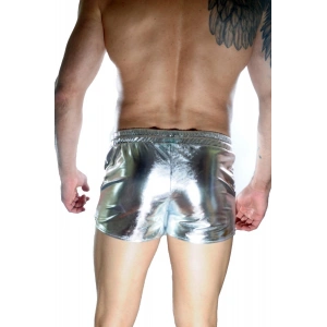 Erkek Gümüş Lame Short