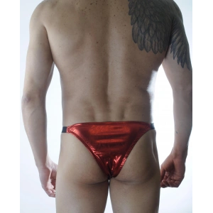 Erkek Kırmızı Lame Brazillian Slip