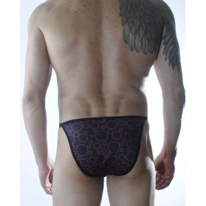 Erkek Metalli Daire Desenli Slip