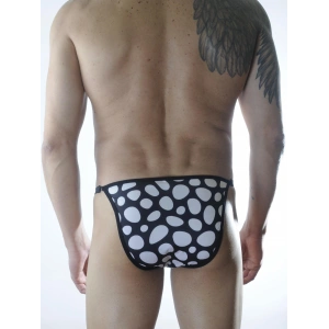 Erkek Metalli Desenli Slip Çamaşır