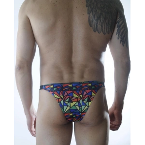 Erkek Renkli Desenli Brazillian Slip