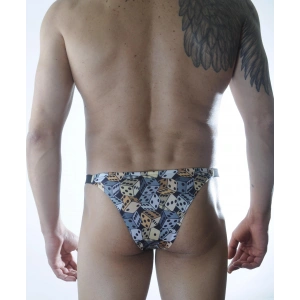 Erkek Zar Desenli Brazillian Slip