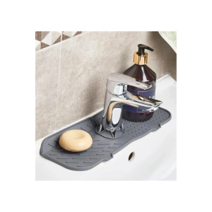 Esnek Musluk Lavabo Matı - Mutfak Banyo Batarya Su Tutucu Bulaşık Süngeri Matı